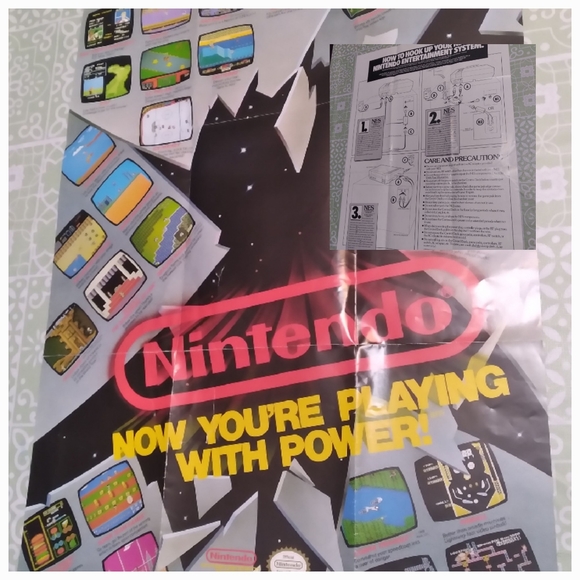 1980s Vintage Nintendo Console Poster - Picture 3 of 4